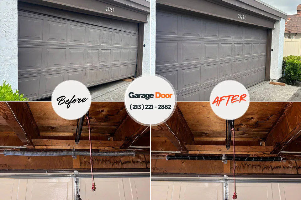Before and after: garage door repair East Berlin, PA
